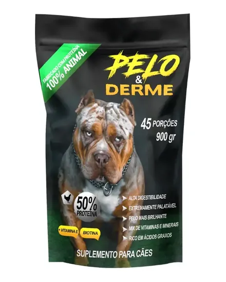 Embalagem do suplemento Bully Nutrition Pelo & Derme 900 g